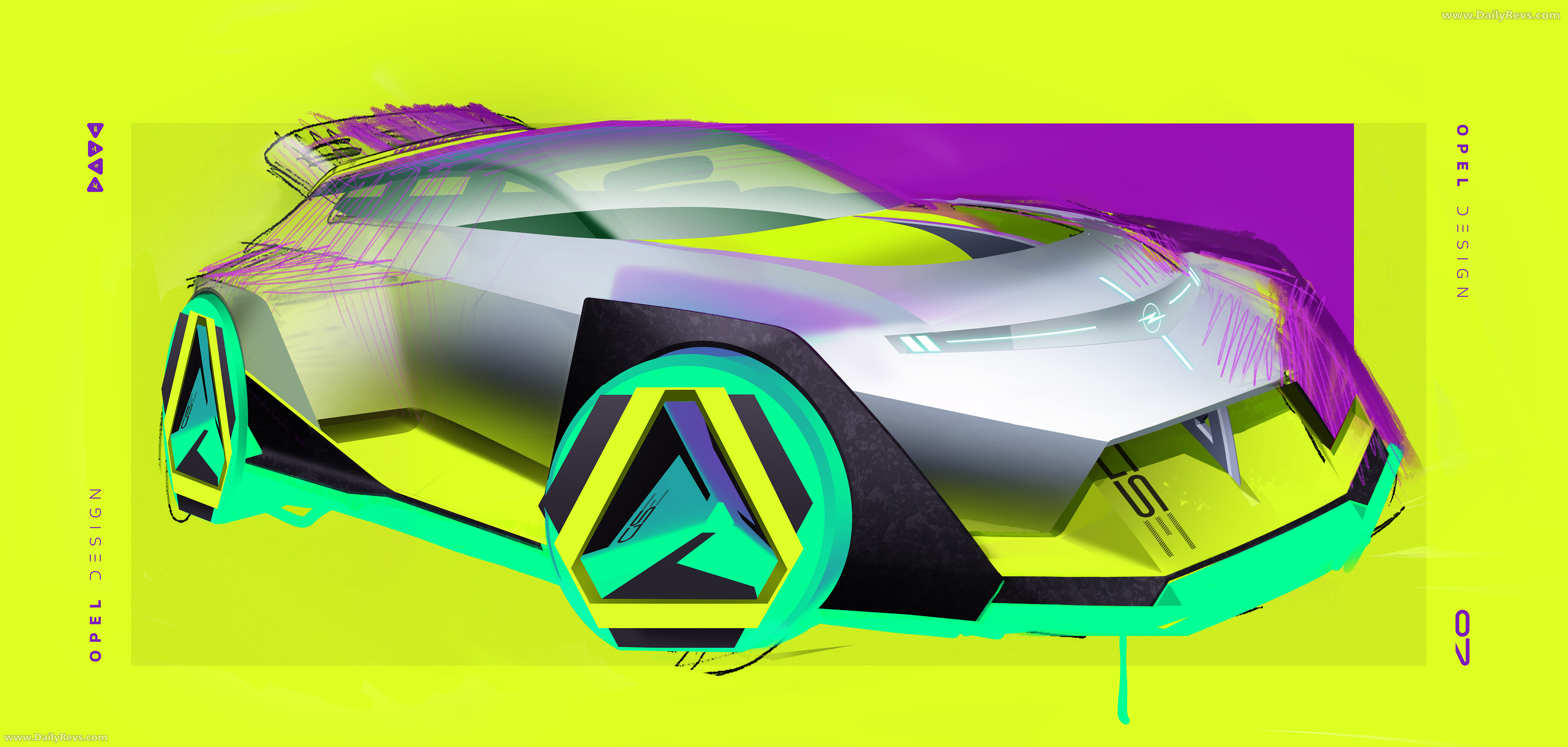 2025 Opel Corsa GSE Vision GT Concept Sketches