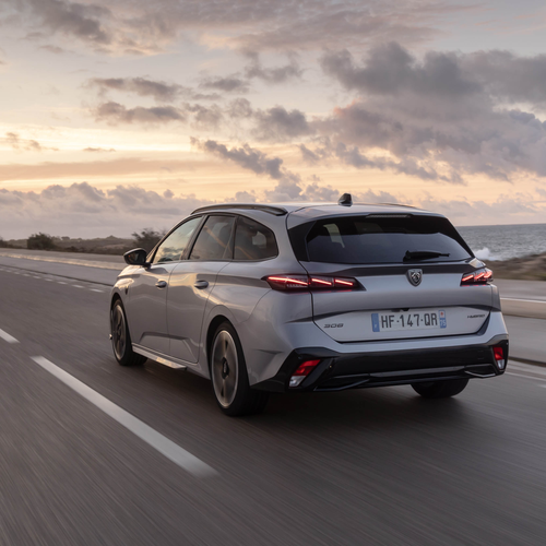 2026 Peugeot E-308 SW GT Hybrid Rear View
