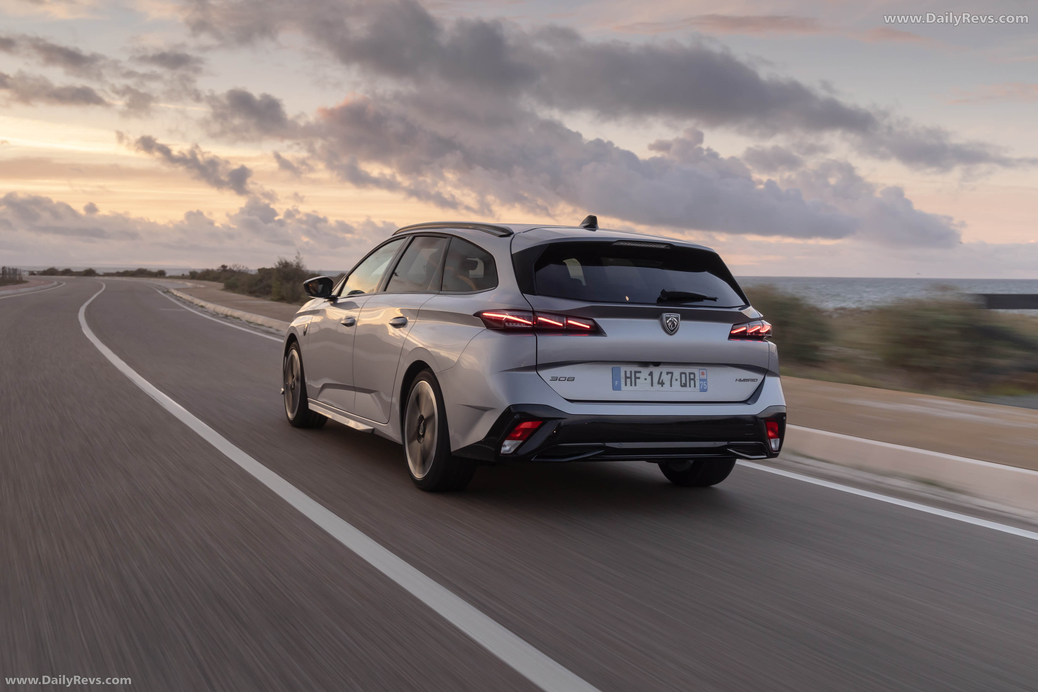 2026 Peugeot E-308 SW GT Hybrid Rear View