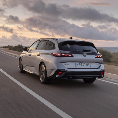 2026 Peugeot E-308 SW GT Hybrid Rear View