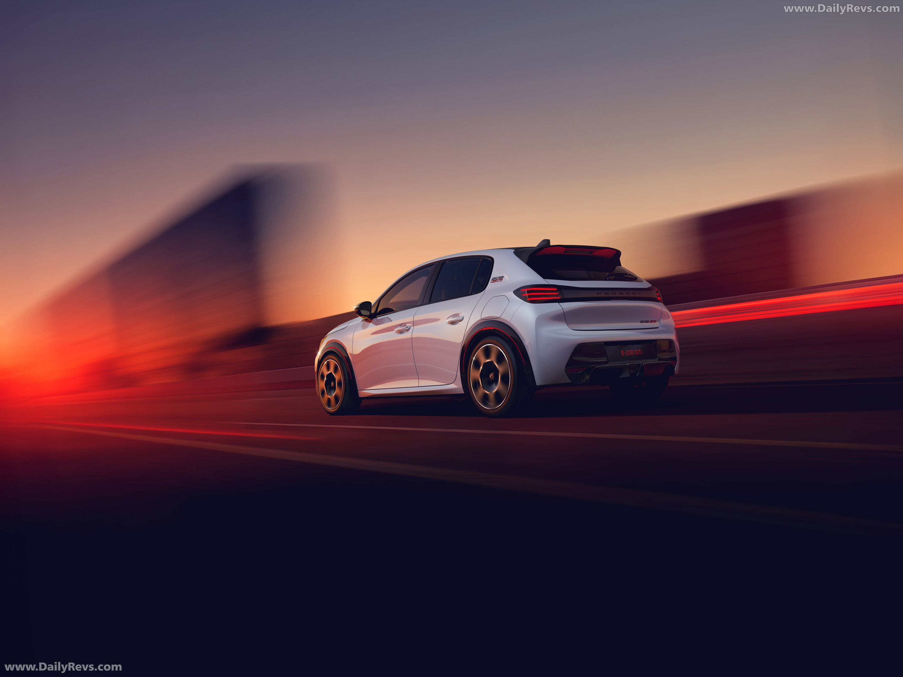 2026 Peugeot E-208 GTi Le Mans Rear View
