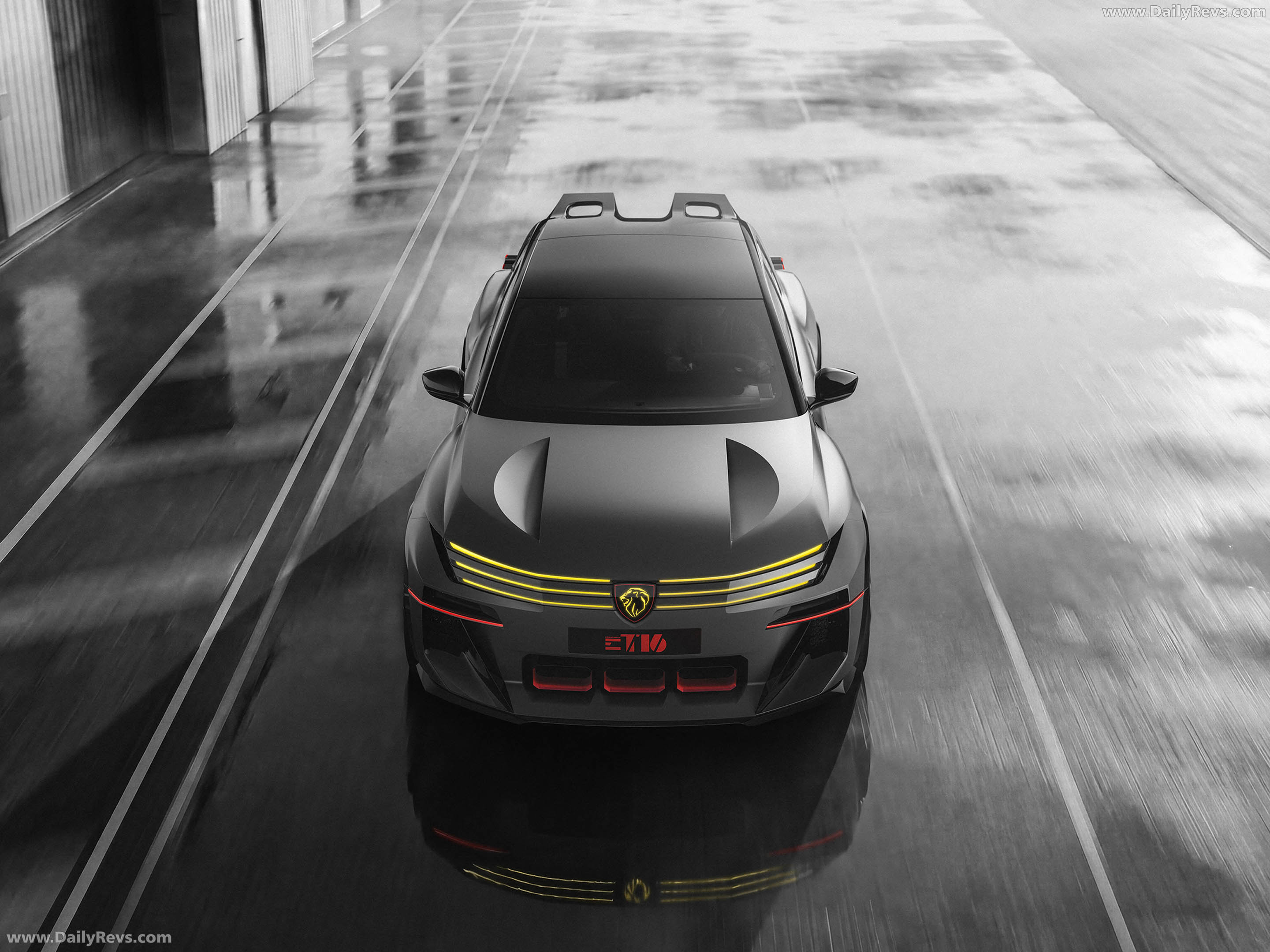 2026 Peugeot E-T16 Concept Top View