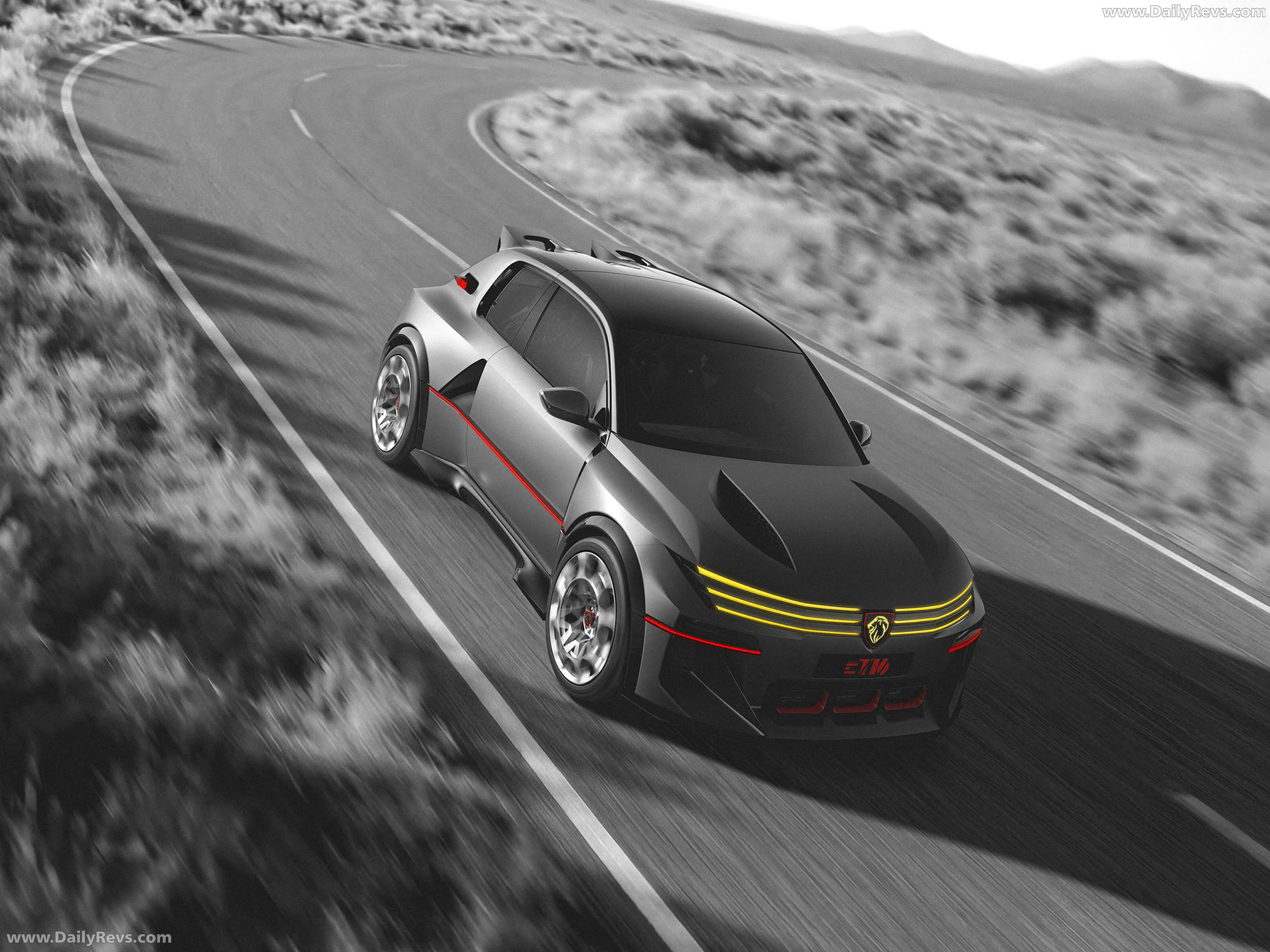 2026 Peugeot E-T16 Concept Top View