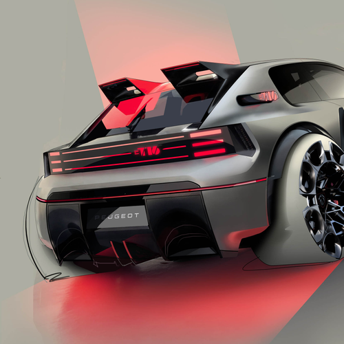 2026 Peugeot E-T16 Concept Sketches