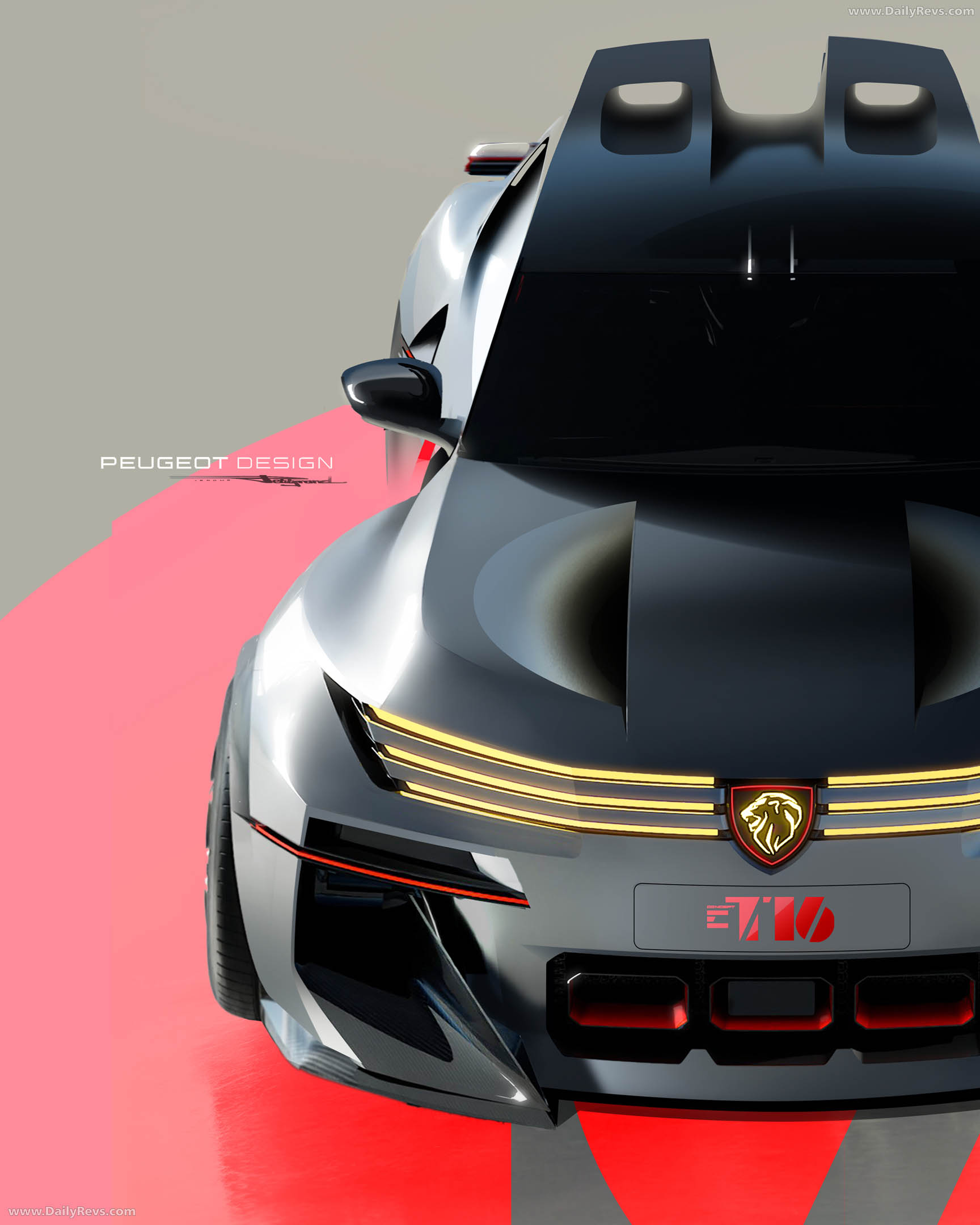 2026 Peugeot E-T16 Concept Sketches