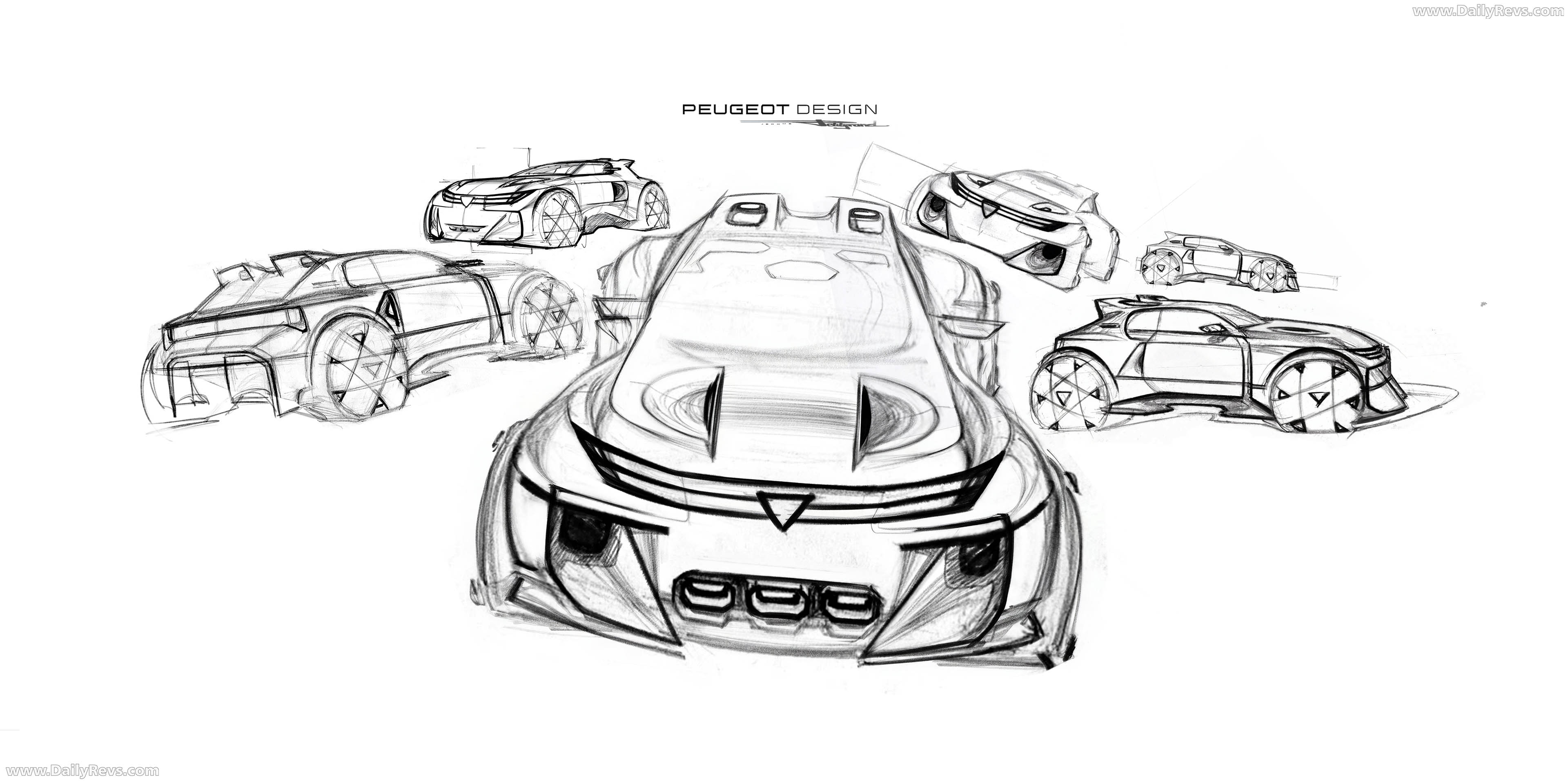 2026 Peugeot E-T16 Concept Sketches
