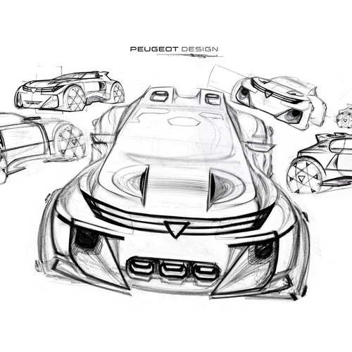 2026 Peugeot E-T16 Concept Sketches