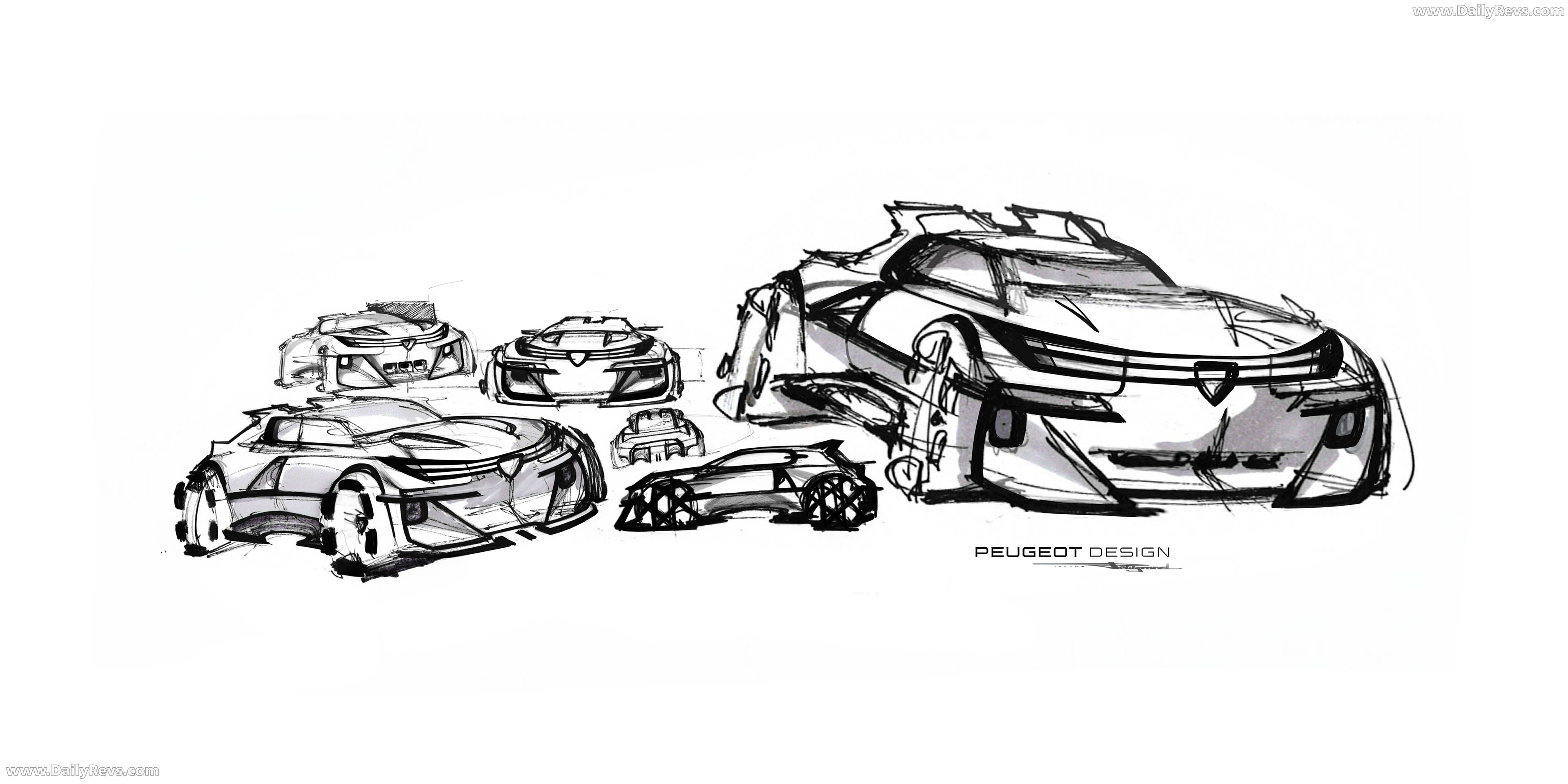 2026 Peugeot E-T16 Concept Sketches
