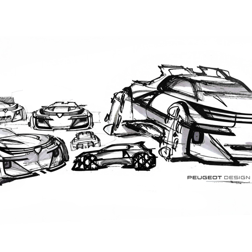 2026 Peugeot E-T16 Concept Sketches