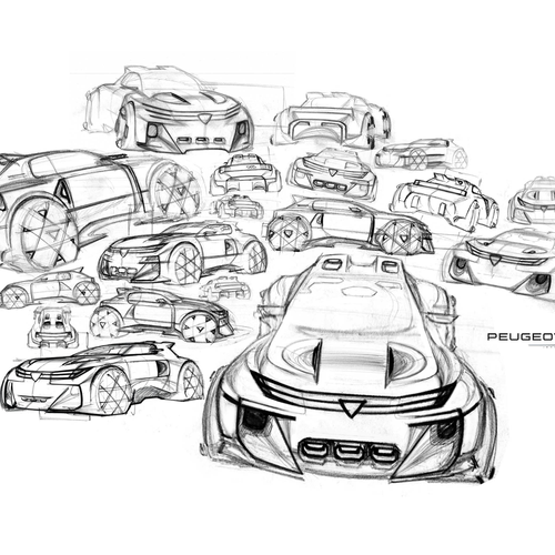 2026 Peugeot E-T16 Concept Sketches