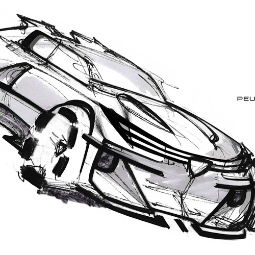 2026 Peugeot E-T16 Concept Sketches