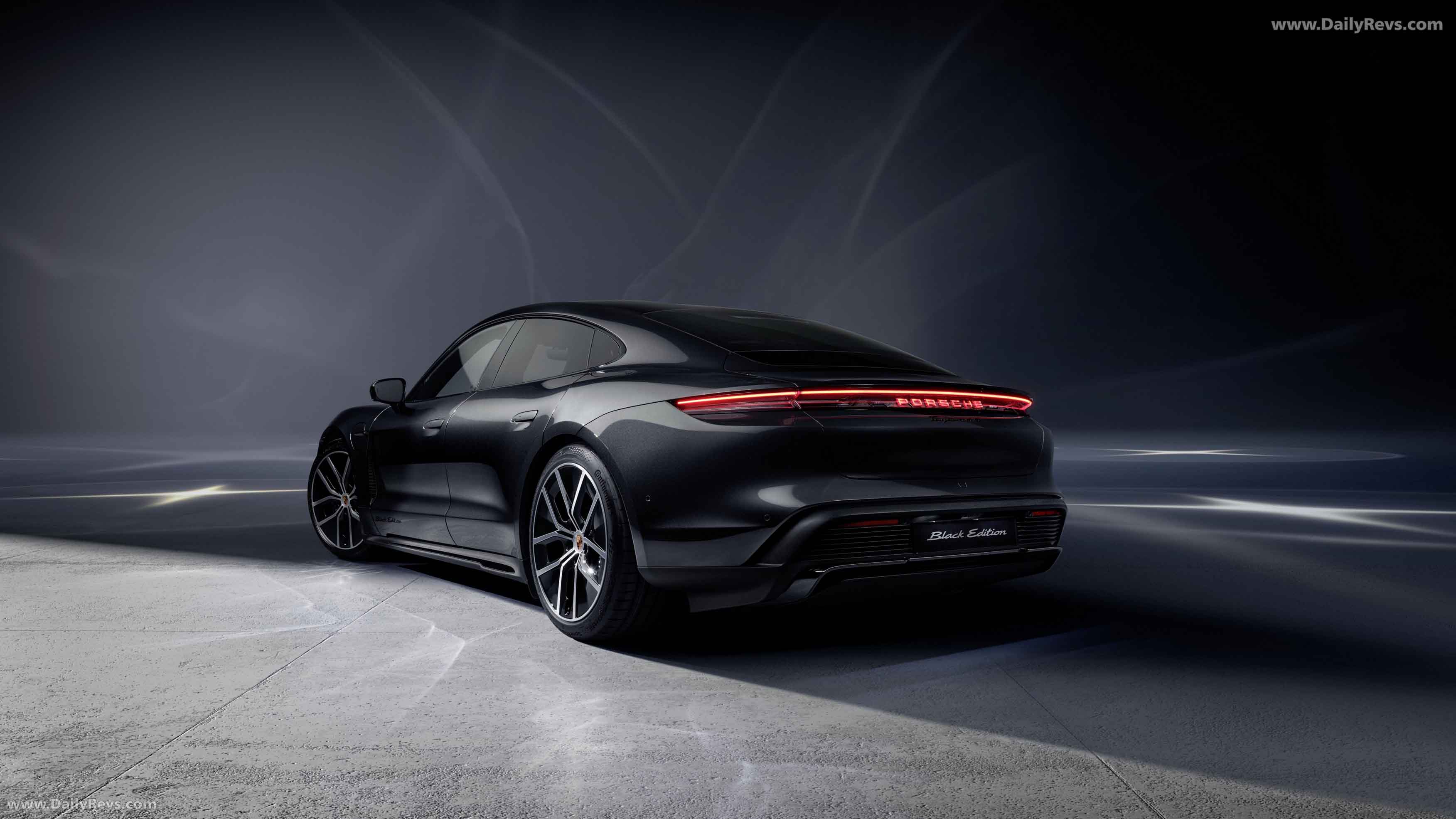 2026 Porsche Taycan Black Edition J1 II Rear View
