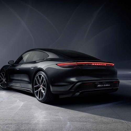 2026 Porsche Taycan Black Edition J1 II Rear View