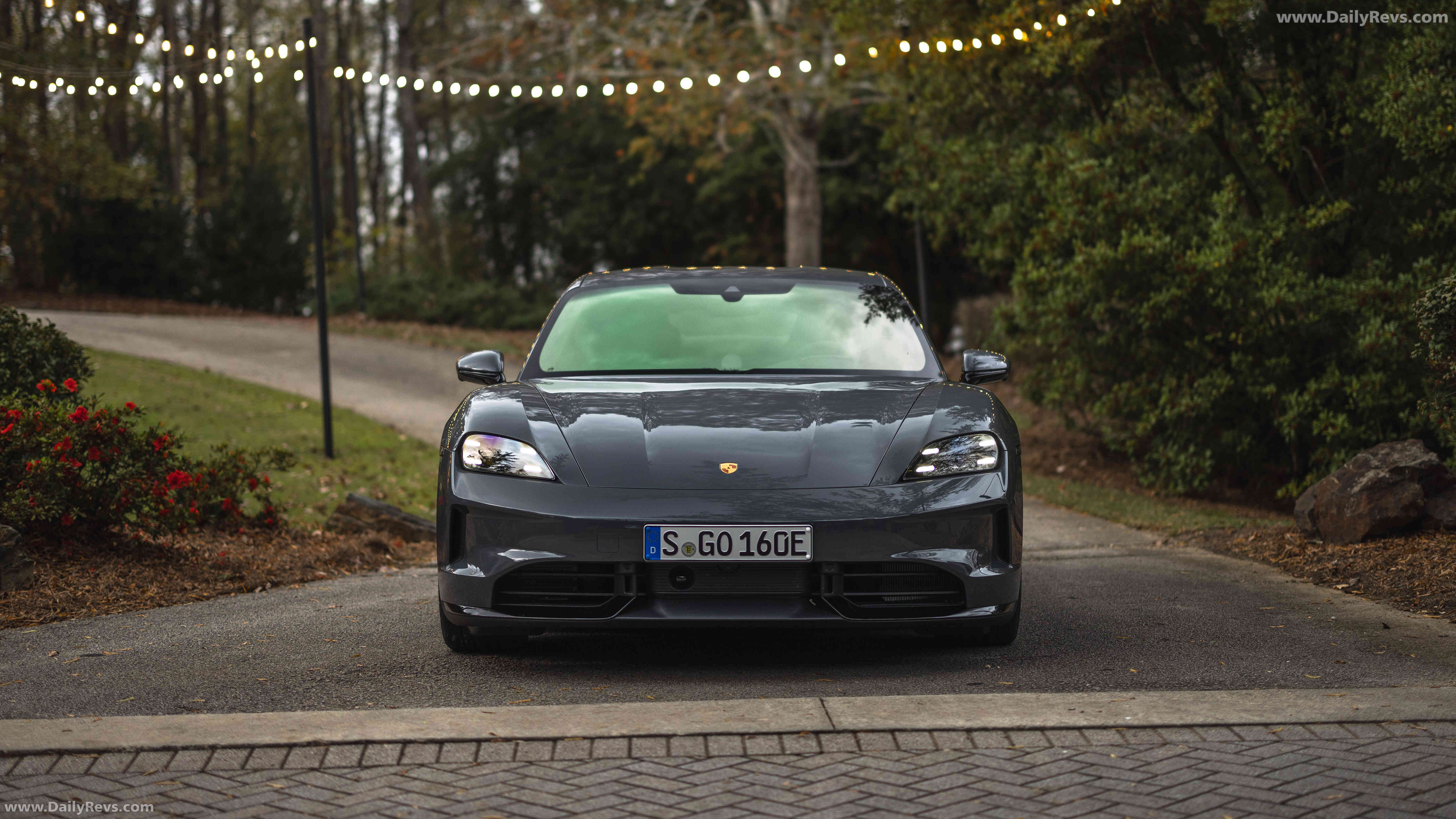 2025 Porsche Taycan GTS J1 2 Slate Grey Neo Front View