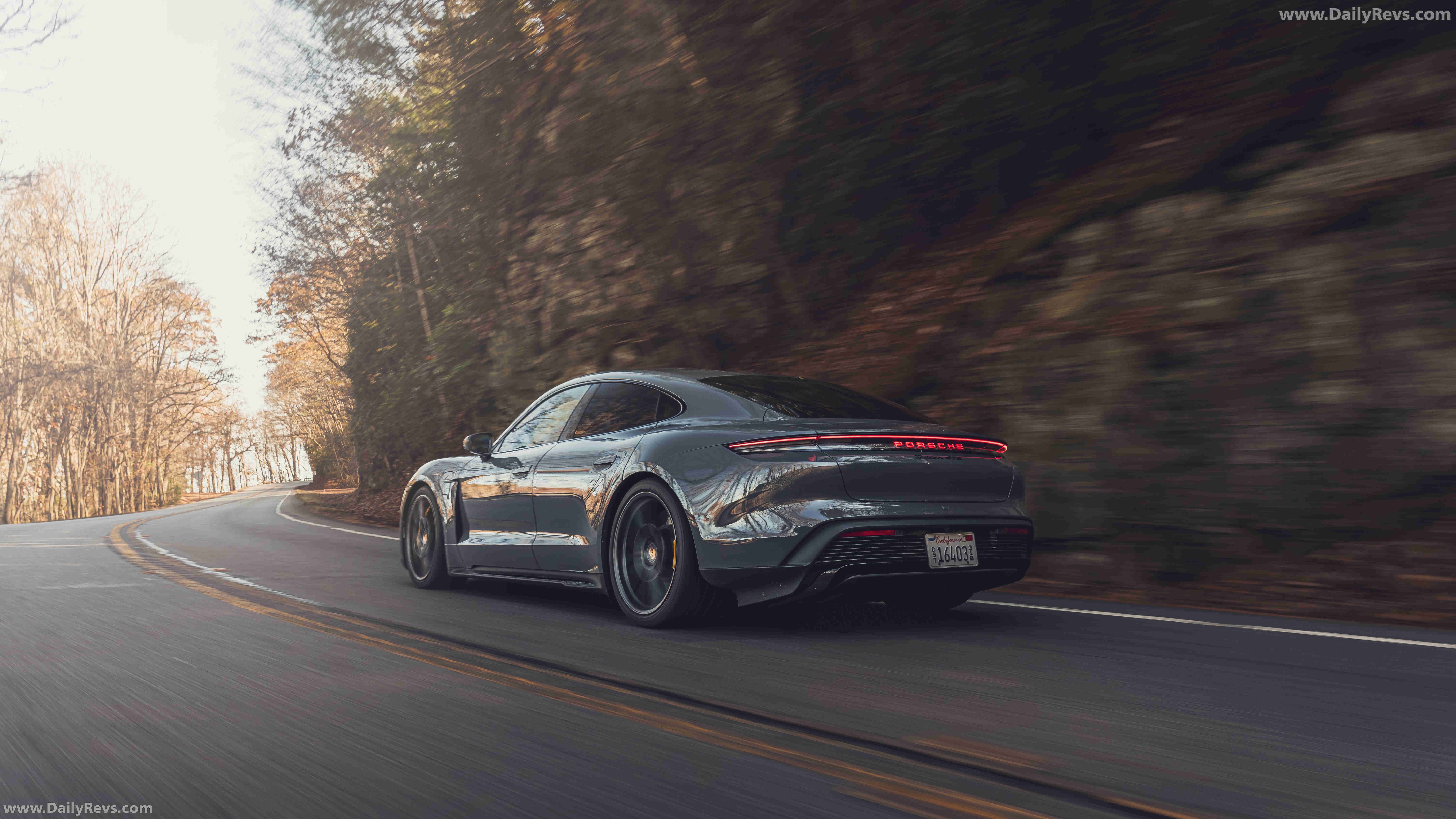 2025 Porsche Taycan GTS J1 2 Slate Grey Neo Rear View