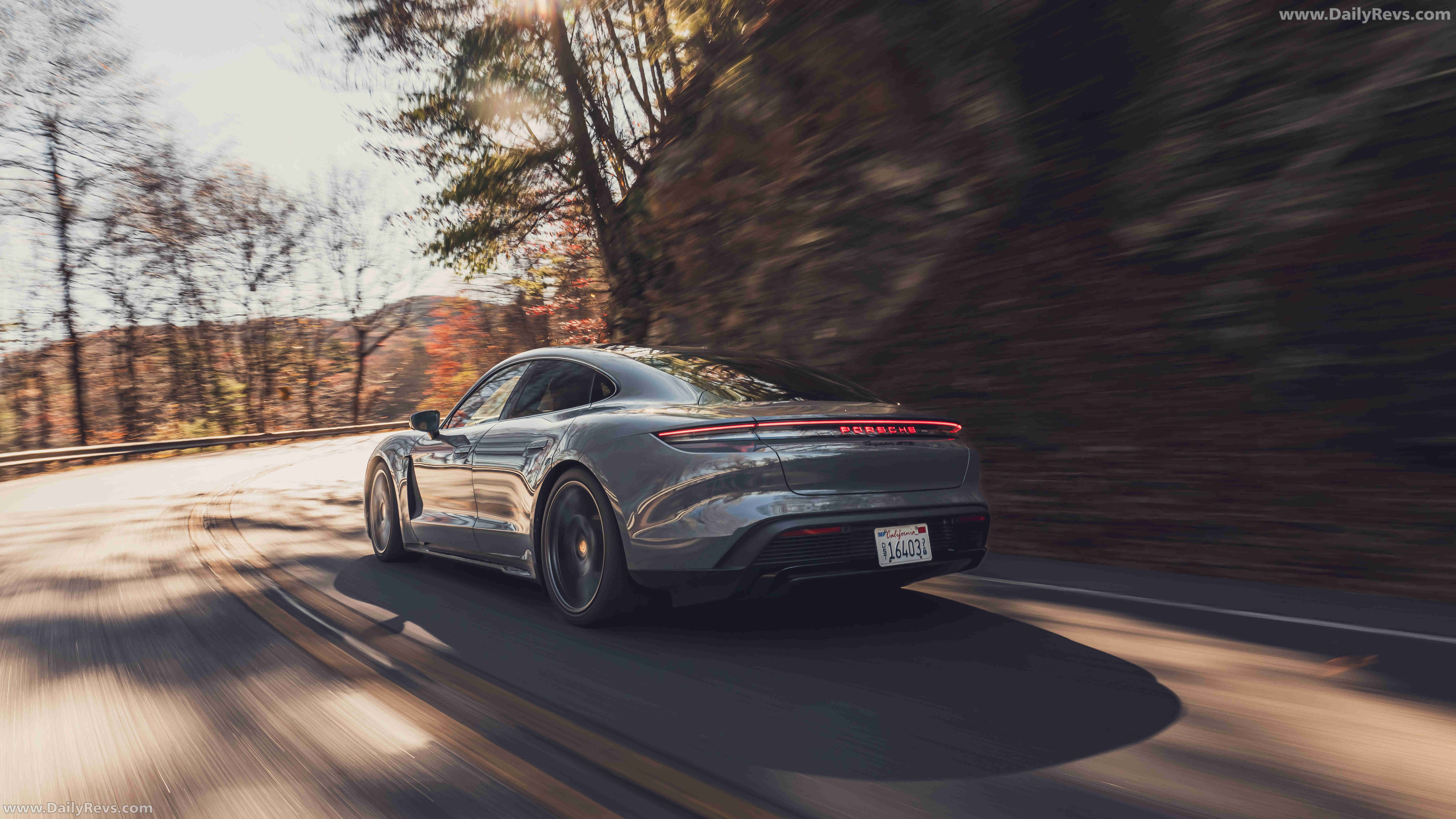 2025 Porsche Taycan GTS J1 2 Slate Grey Neo Rear View
