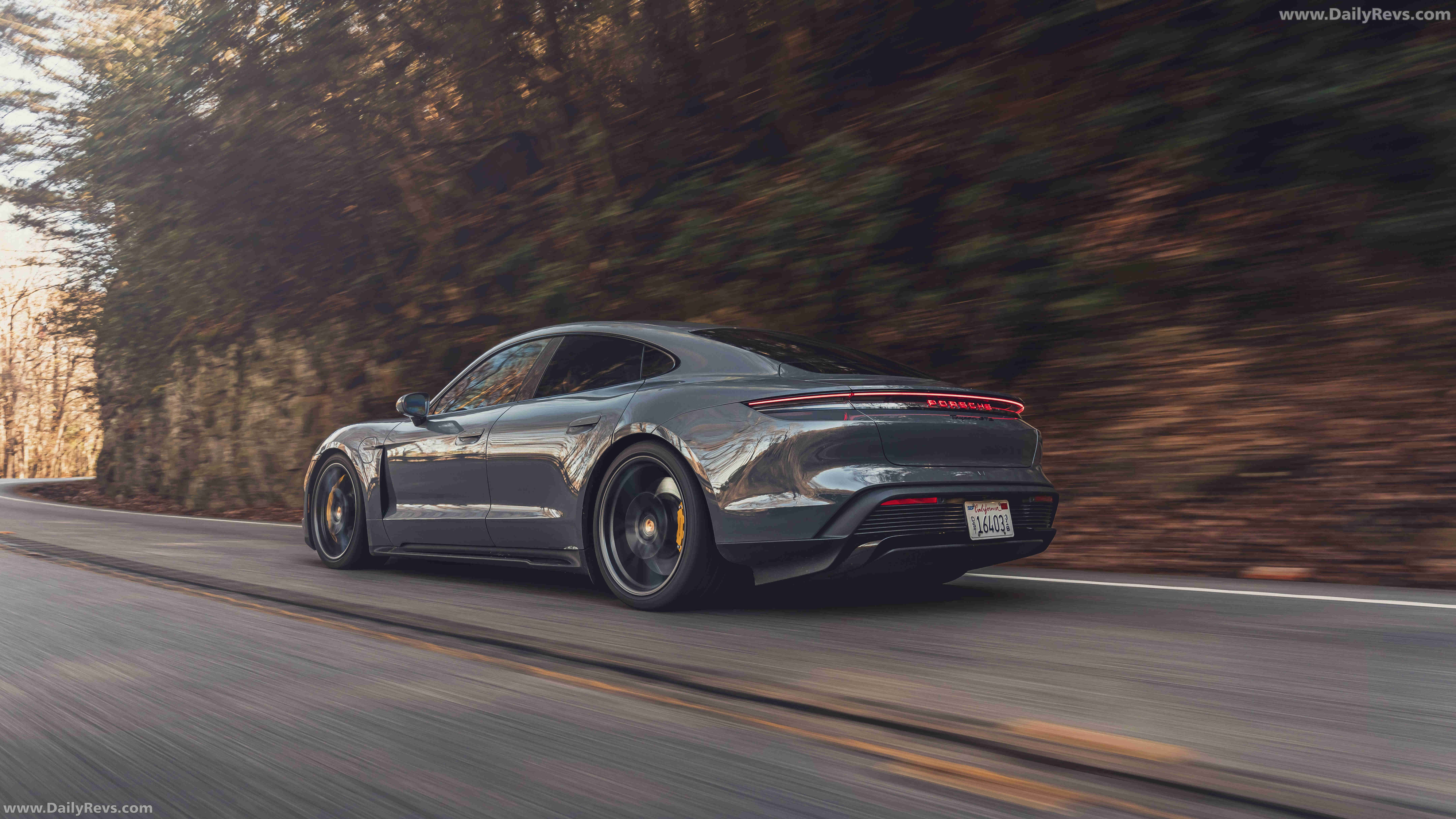 2025 Porsche Taycan GTS J1 2 Slate Grey Neo Rear View