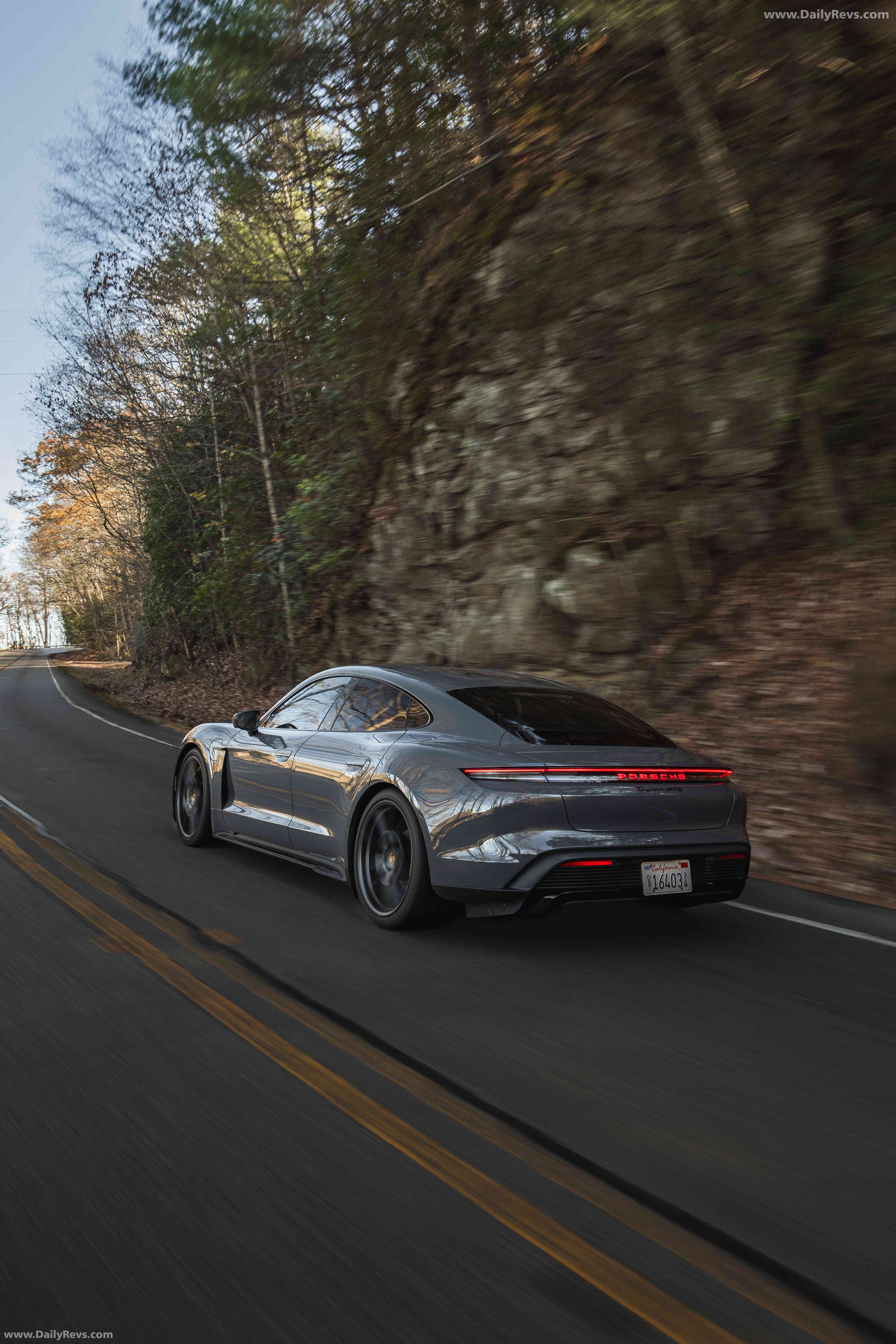 2025 Porsche Taycan GTS J1 2 Slate Grey Neo Rear View