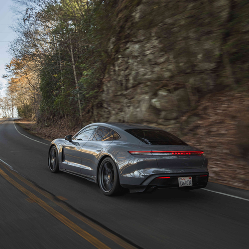 2025 Porsche Taycan GTS J1 2 Slate Grey Neo Rear View