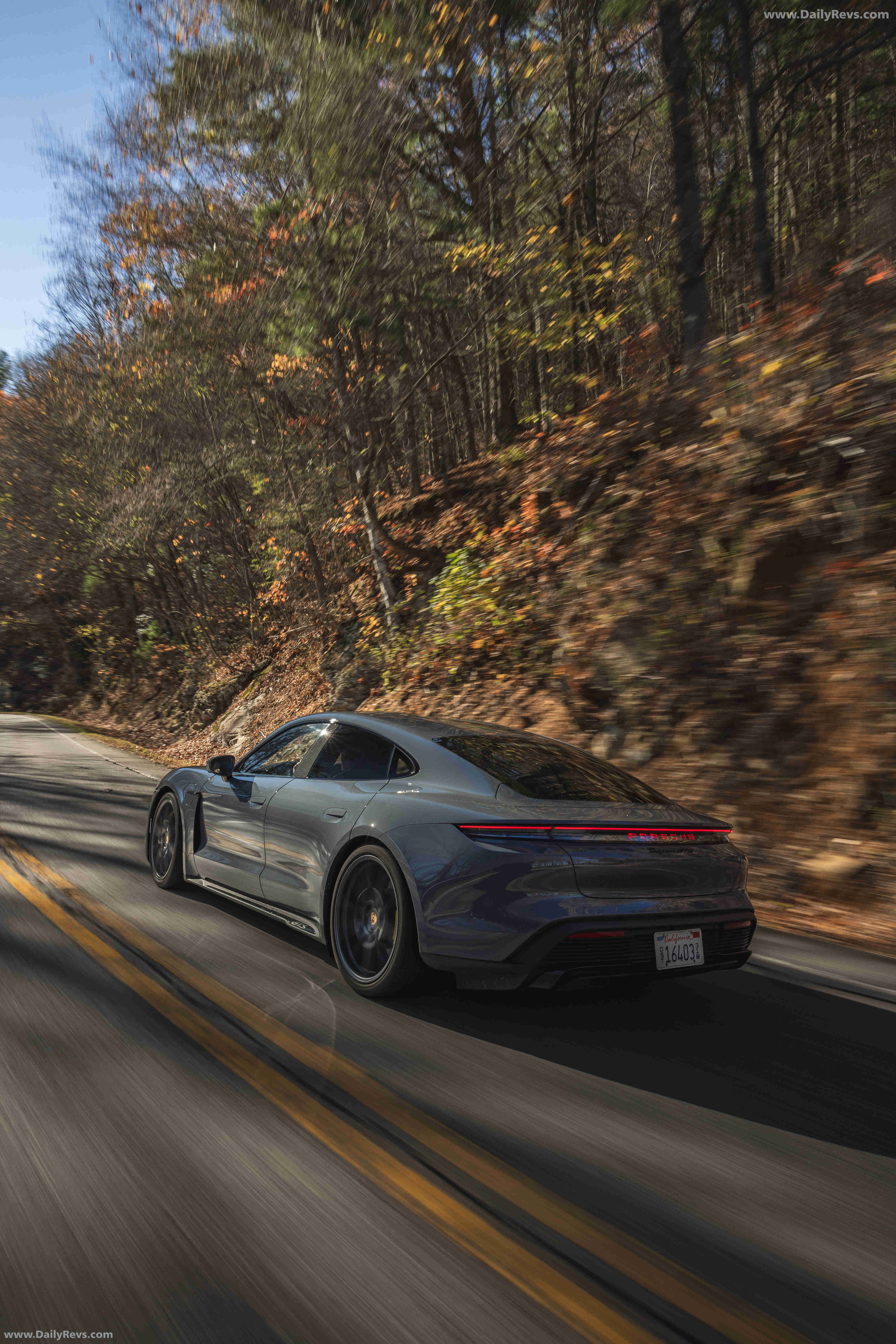 2025 Porsche Taycan GTS J1 2 Slate Grey Neo Rear View