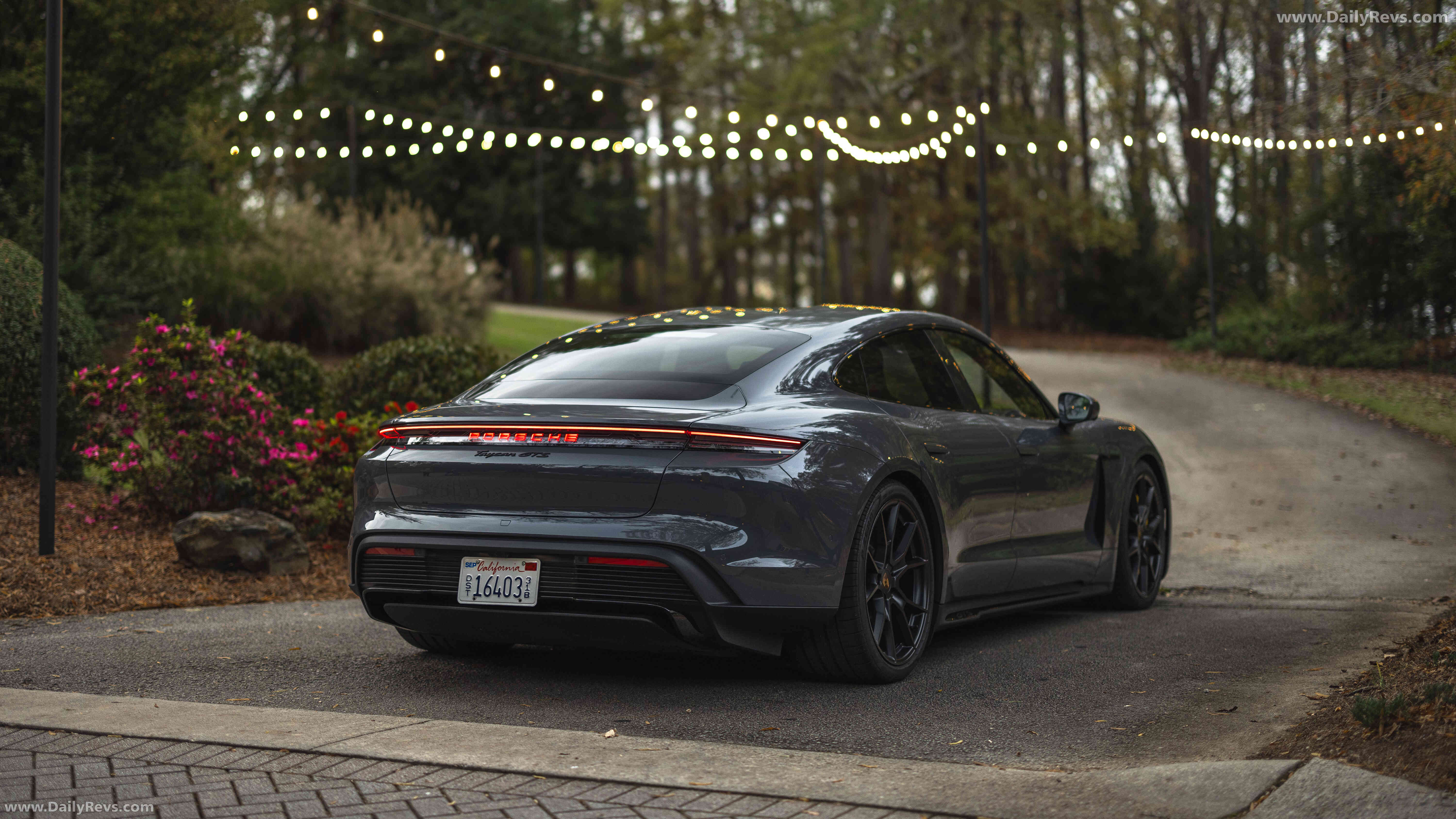 2025 Porsche Taycan GTS J1 2 Slate Grey Neo Rear View