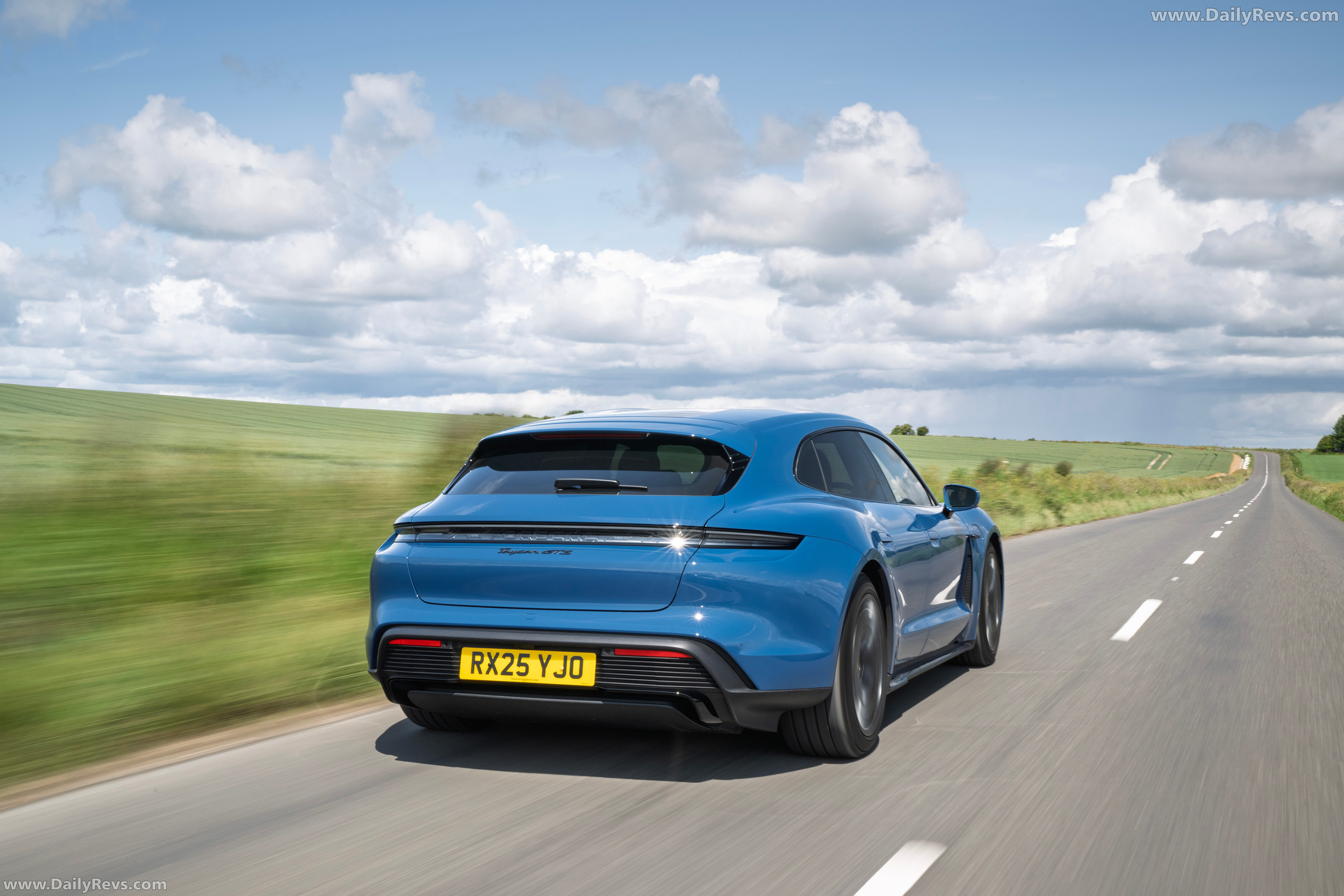 2025 Porsche Taycan GTS Sport Turismo J1 II UK Version Rear View