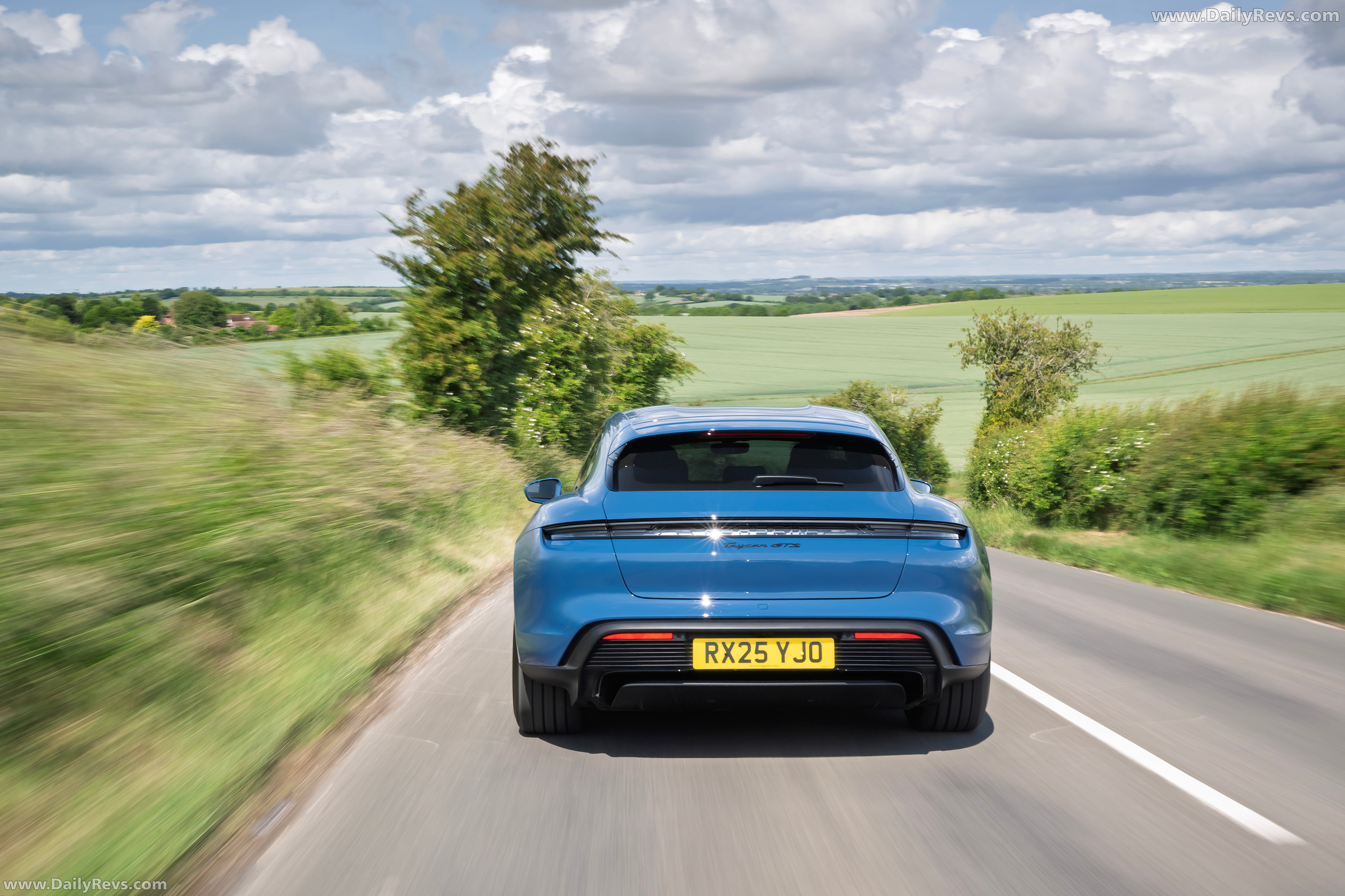 2025 Porsche Taycan GTS Sport Turismo J1 II UK Version Rear View