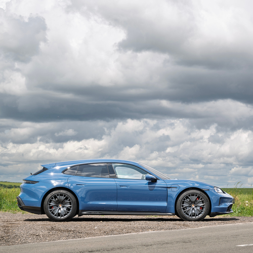 2025 Porsche Taycan GTS Sport Turismo J1 II UK Version Side View