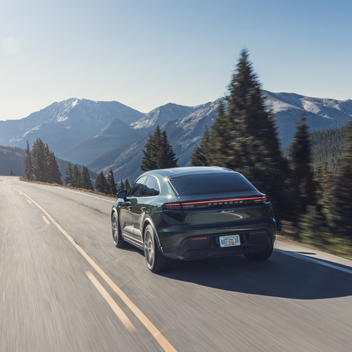2025 Porsche Macan 4 Oak Green Rear View