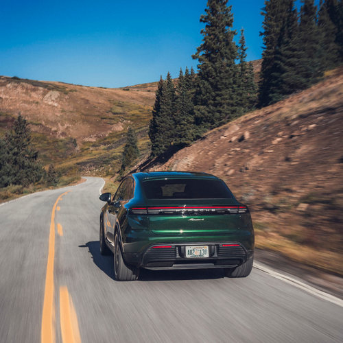 2025 Porsche Macan 4 Oak Green Rear View