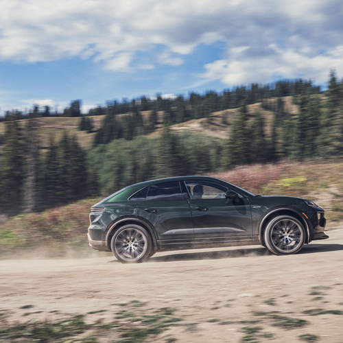 2025 Porsche Macan 4 Oak Green Side View