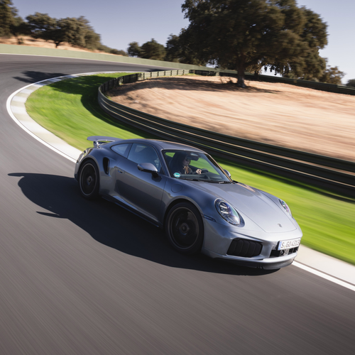 2026 Porsche 911 Turbo S 992 ll Vanadium Grey Front View