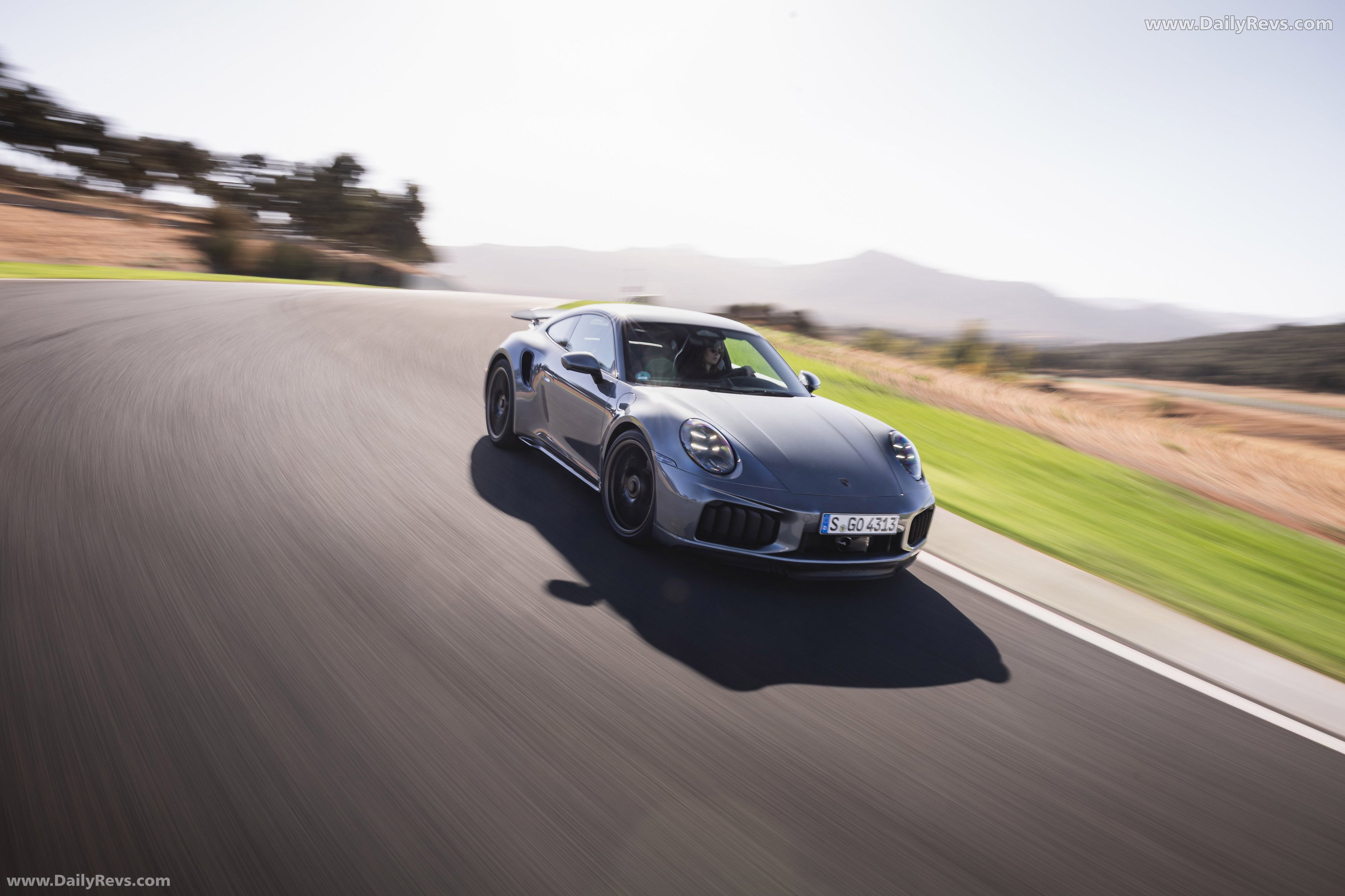2026 Porsche 911 Turbo S 992 ll Vanadium Grey Front View
