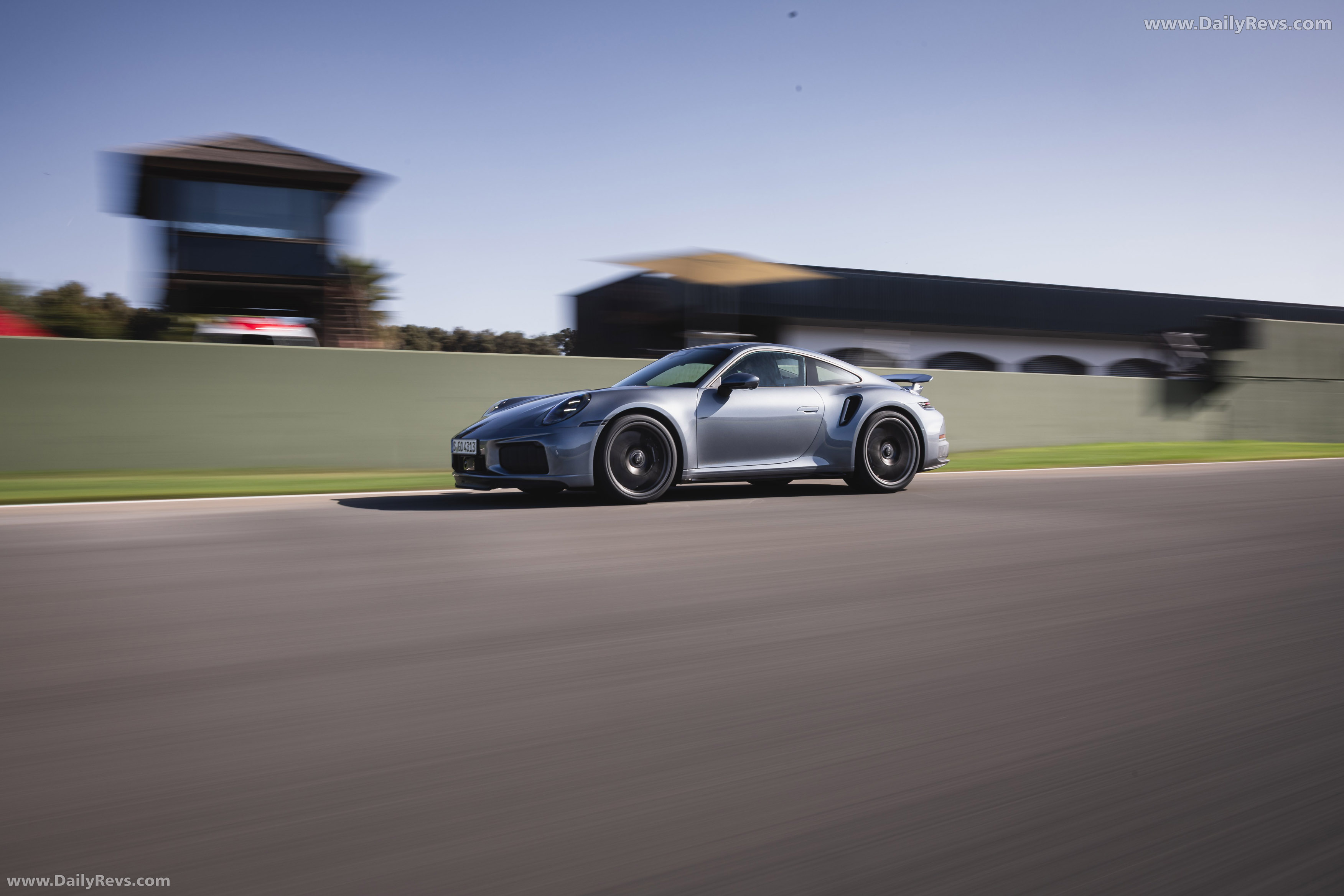 2026 Porsche 911 Turbo S 992 ll Vanadium Grey Side View