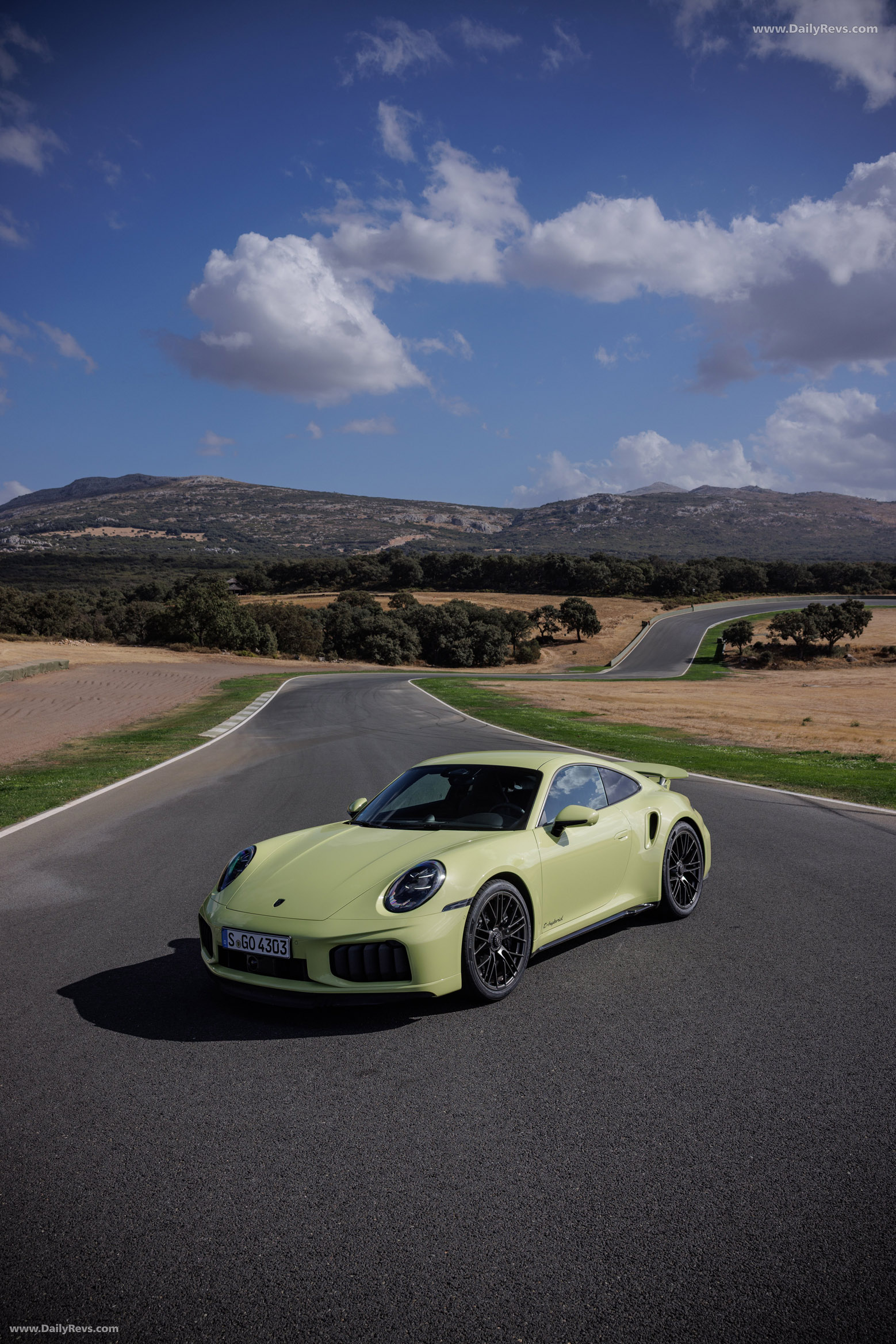 2026 Porsche 911 Turbo S 992 ll Cartagena Yellow Front View