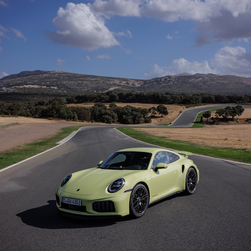 2026 Porsche 911 Turbo S 992 ll Cartagena Yellow Front View