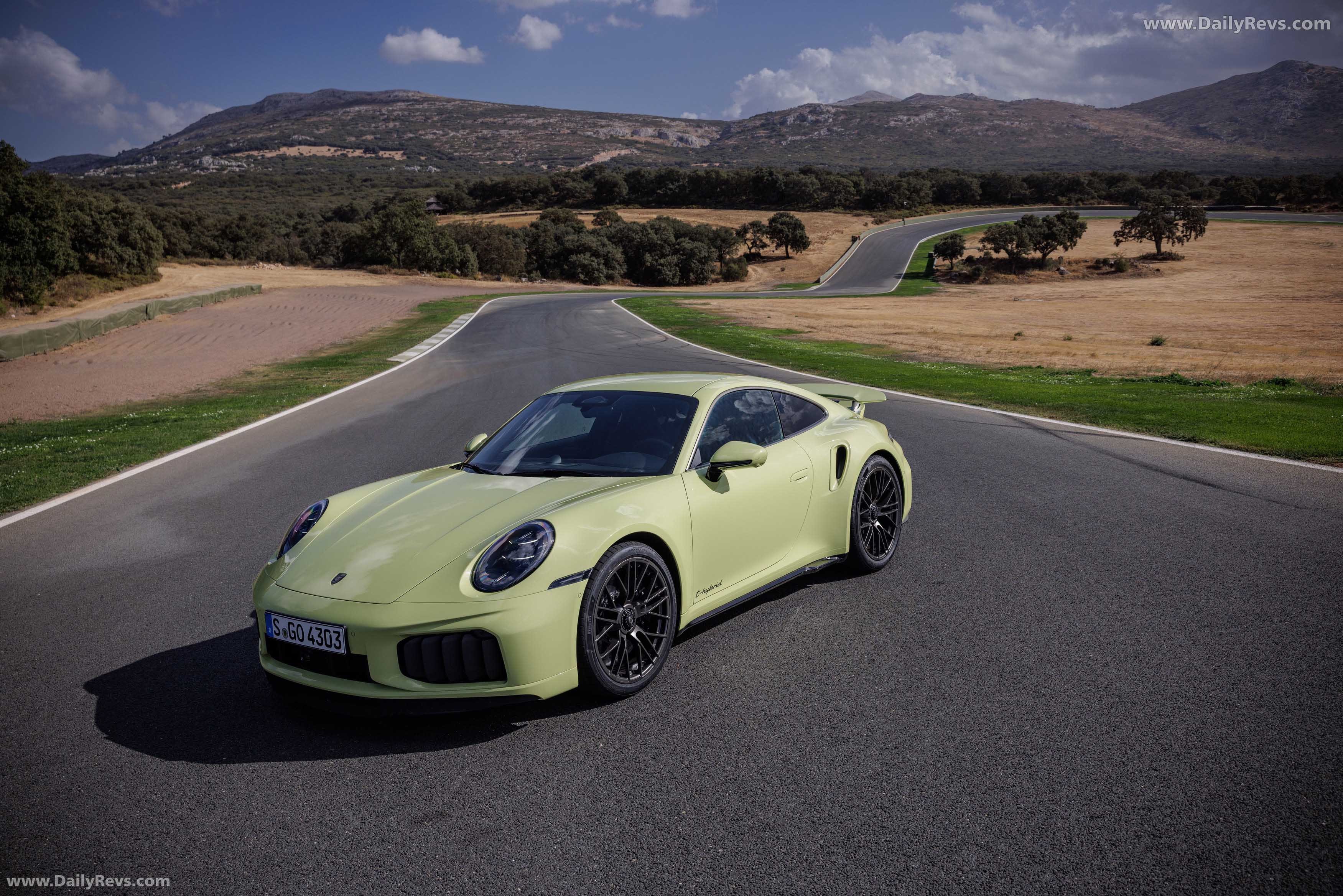 2026 Porsche 911 Turbo S 992 ll Cartagena Yellow Front View