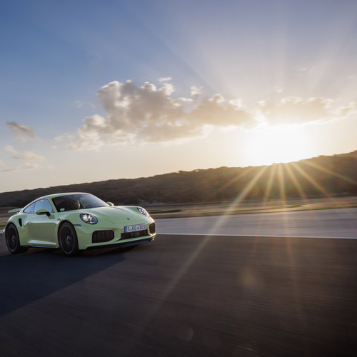 2026 Porsche 911 Turbo S 992 ll Cartagena Yellow Front View