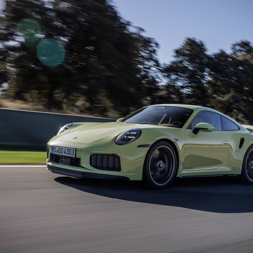 2026 Porsche 911 Turbo S 992 ll Cartagena Yellow Front View