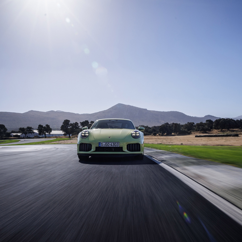 2026 Porsche 911 Turbo S 992 ll Cartagena Yellow Front View