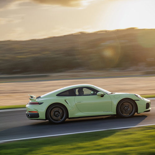 2026 Porsche 911 Turbo S 992 ll Cartagena Yellow Side View