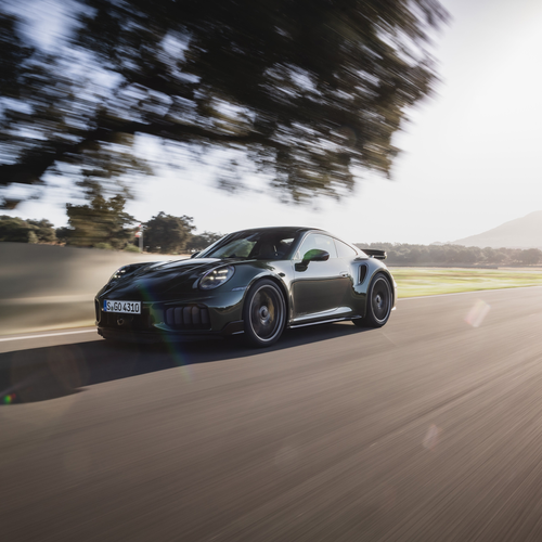 2026 Porsche 911 Turbo S 992 ll Oak Green Front View