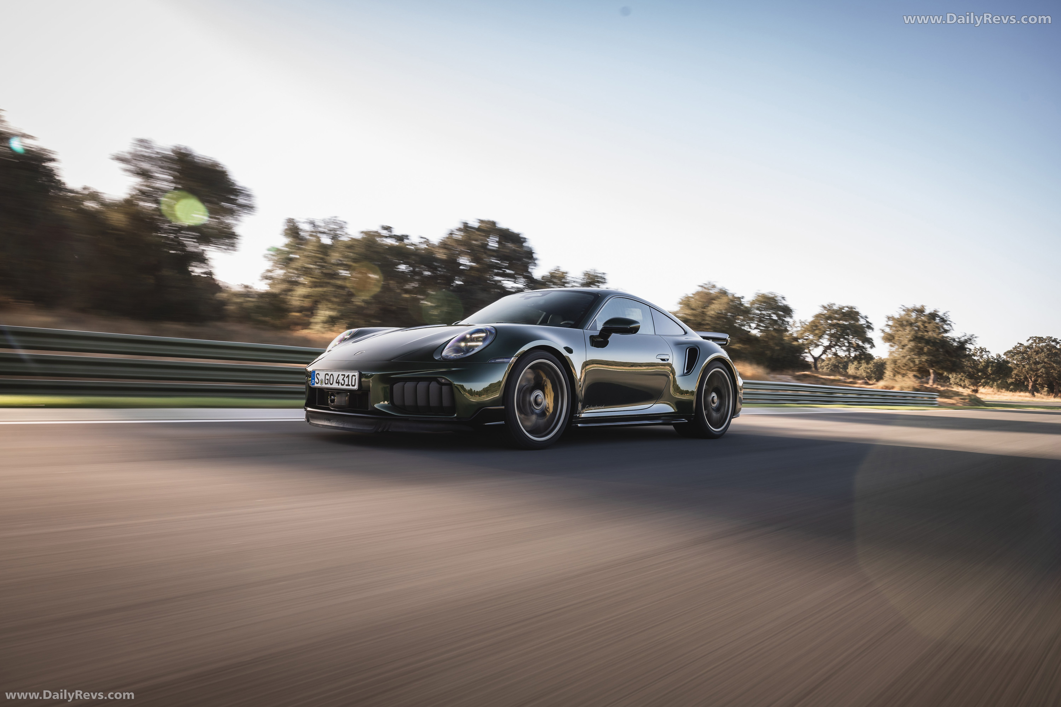 2026 Porsche 911 Turbo S 992 ll Oak Green Front View
