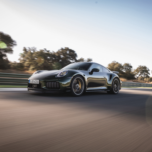 2026 Porsche 911 Turbo S 992 ll Oak Green Front View