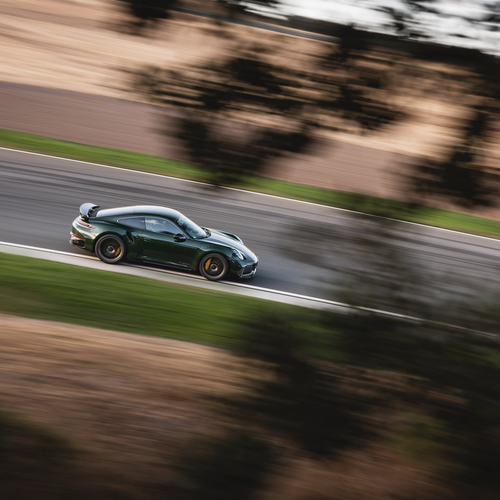 2026 Porsche 911 Turbo S 992 ll Oak Green Top View