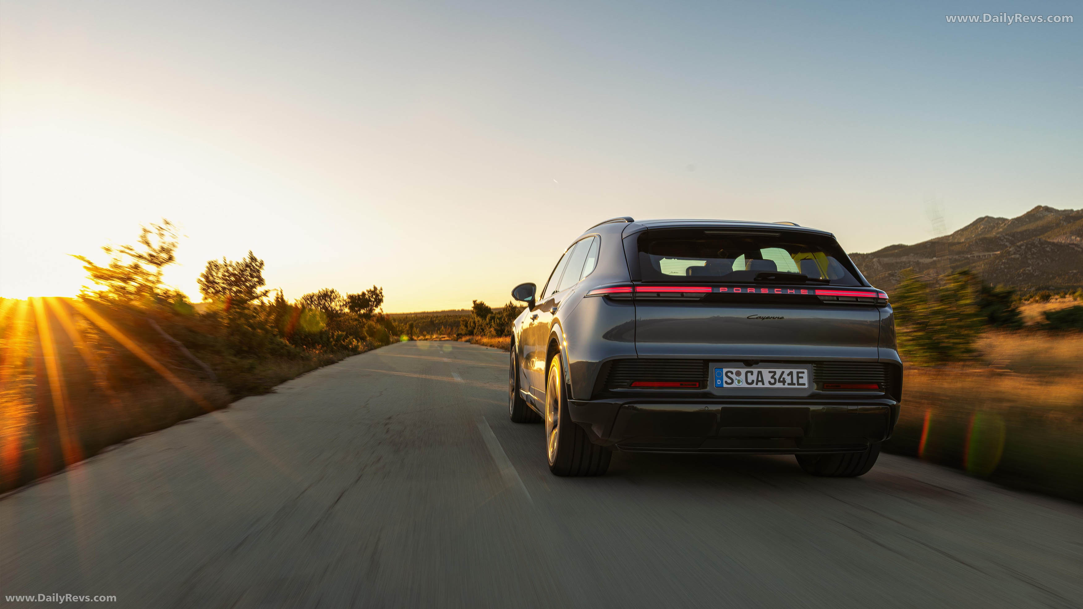 2027 Porsche Cayenne Electric Rear View