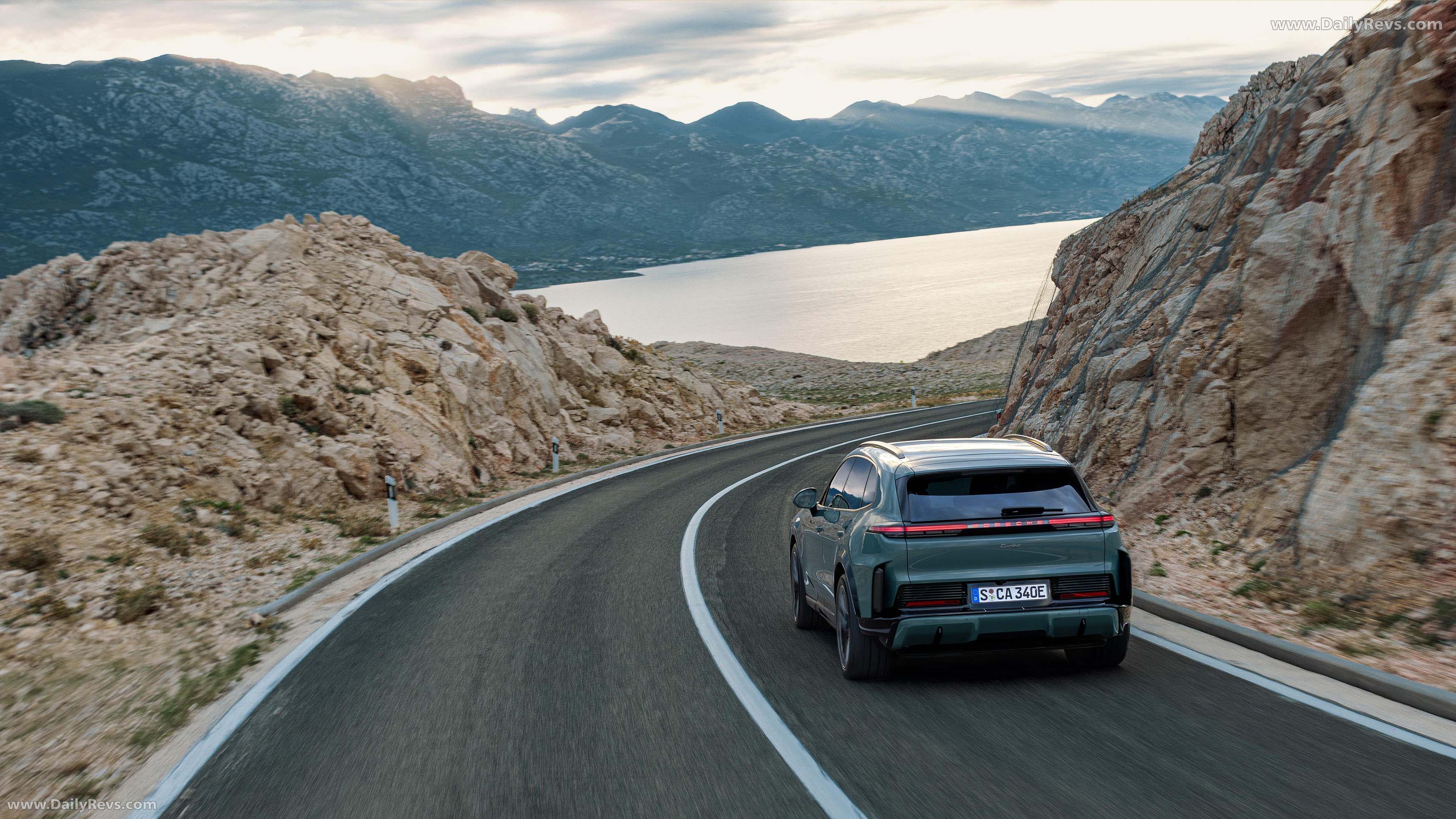 2027 Porsche Cayenne Turbo Electric Rear View