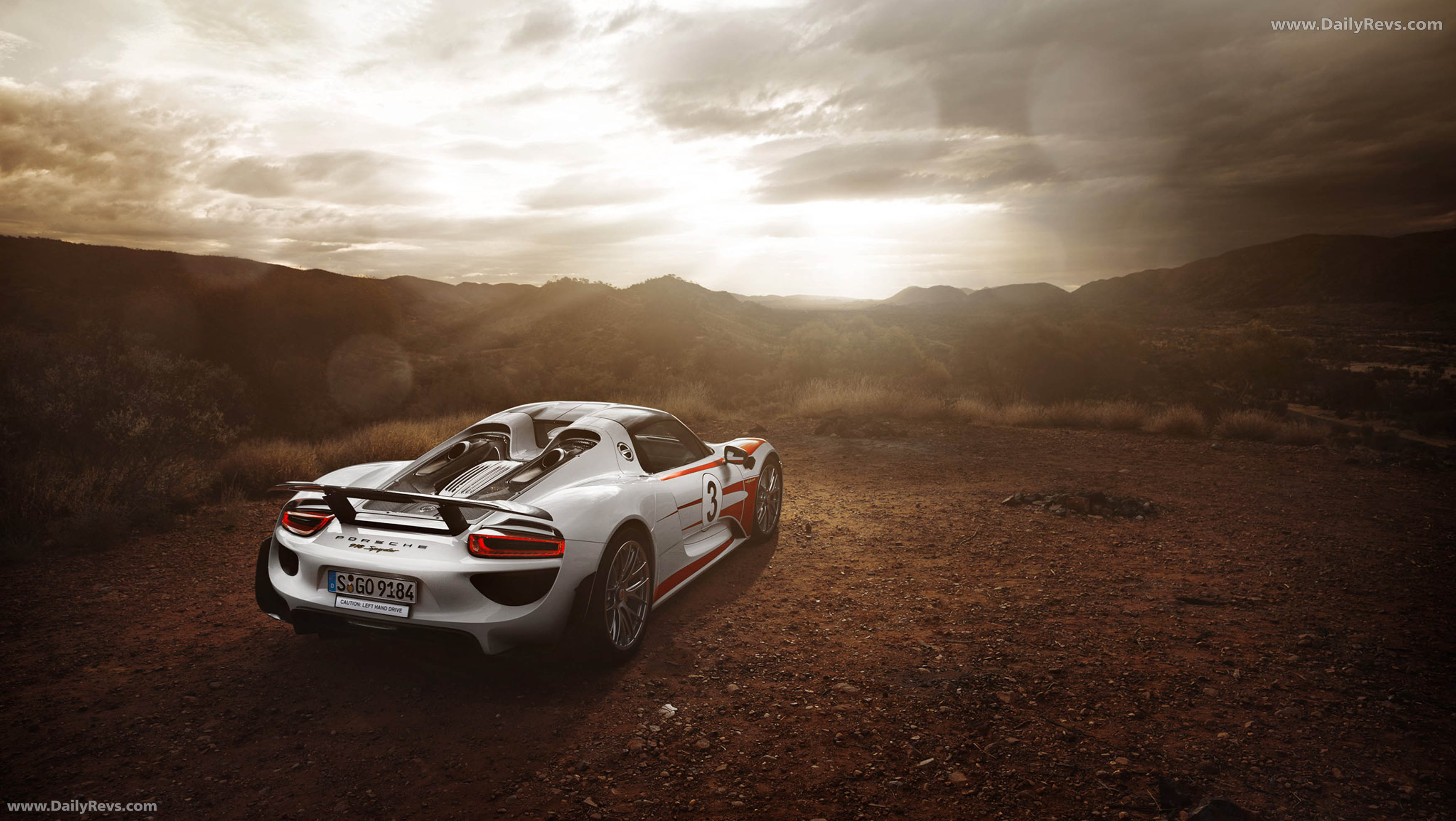 2015 Porsche 918 Spyder Rear View