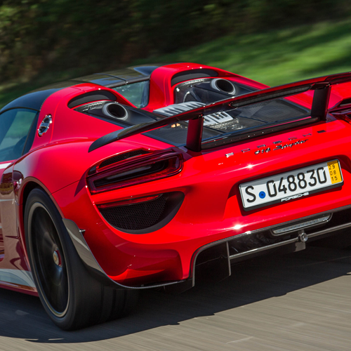 2015 Porsche 918 Spyder Rear View