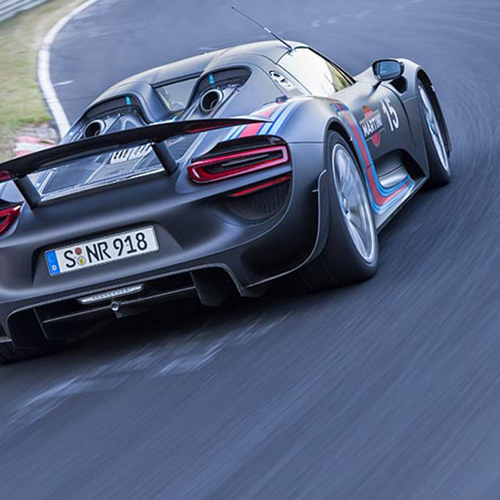 2015 Porsche 918 Spyder Rear View